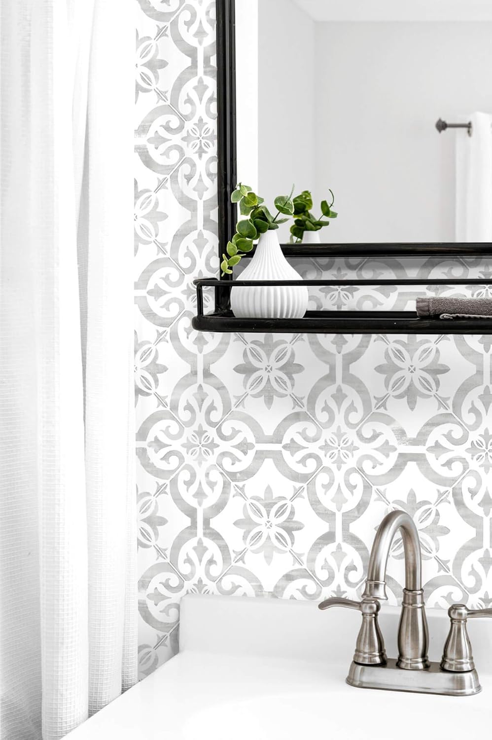 Lillian August Luxe Haven Porto Tile Peel and Stick Wallpaper (Harbor Mist)