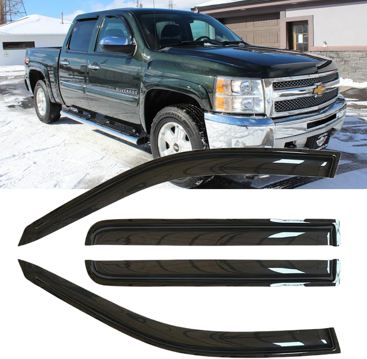 inChannel Rain Guards Window Visors Deflectors Compatible