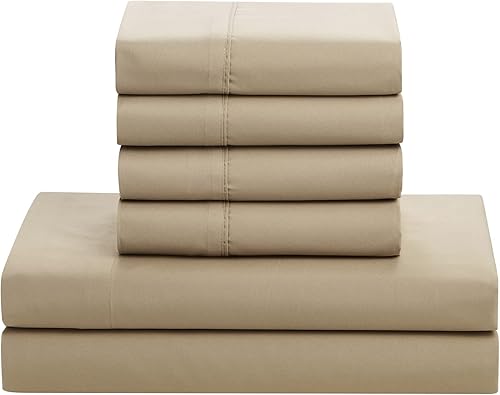 Miniatura 6 de Sweet Home Collection - Juego de 7 piezas en una bolsa con edredón liso con relleno alternativo, suave para todas las estaciones y lujosas sábanas