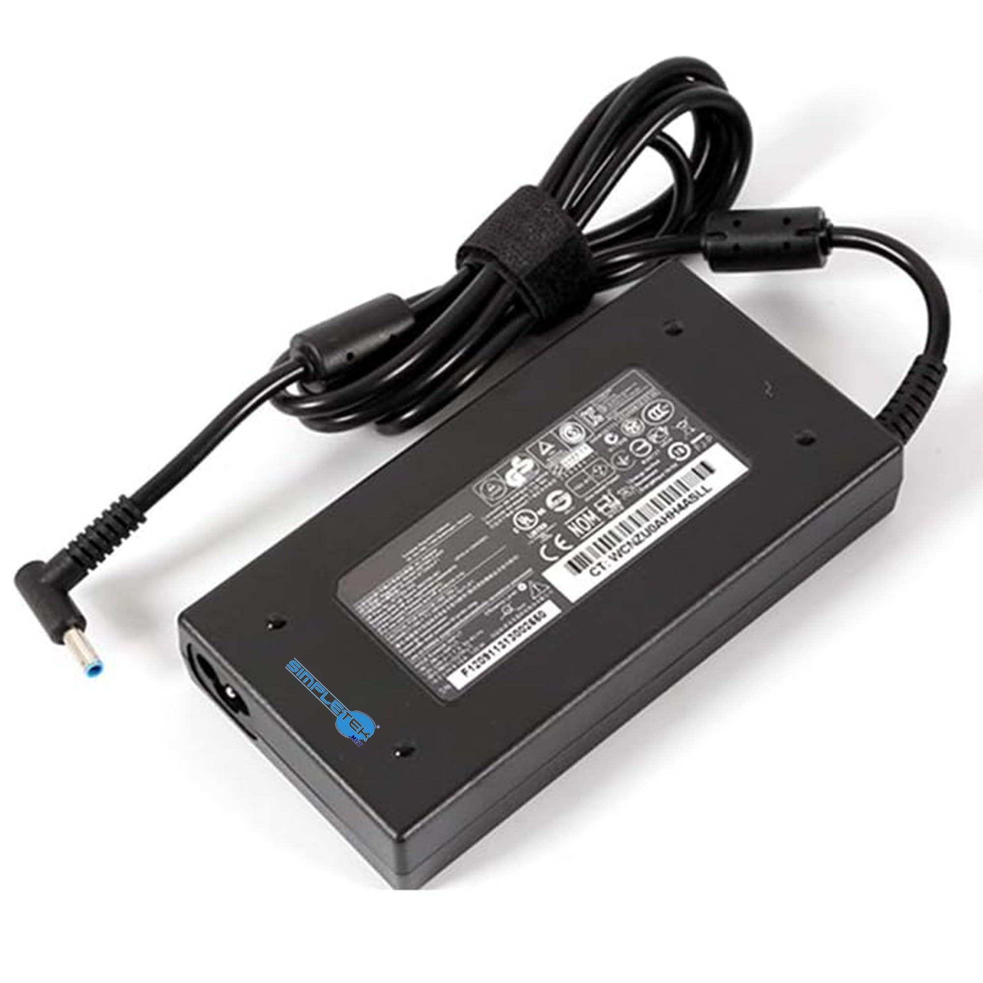 SIMPLETEK - Alimentatore 120W 19,5V 6,15A 4,5 x 3,0 mm compatibile con 710415-001 709984-003 709984-001 732811-001 732811-002