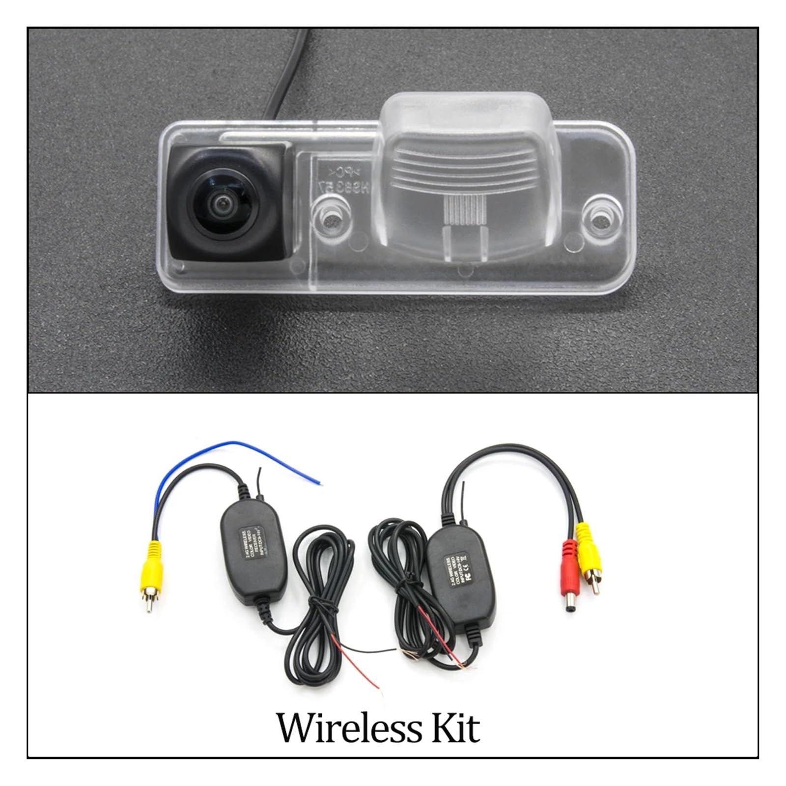Zamiennik kamery cofania do VW T4 do Multivan do transportera do Caravelle Business Car Parking Monitor HD 1280 * 720 kamera cofania rybie oko kamera cofania (Cam 5 LCD Wireless) (kamera biała