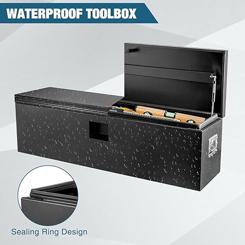 Miniatura 5 de SteelHeavy Duty caja de herramientas para caja de camión, puerta con varillas hidráulicas de doble cara para camionetas de remolque