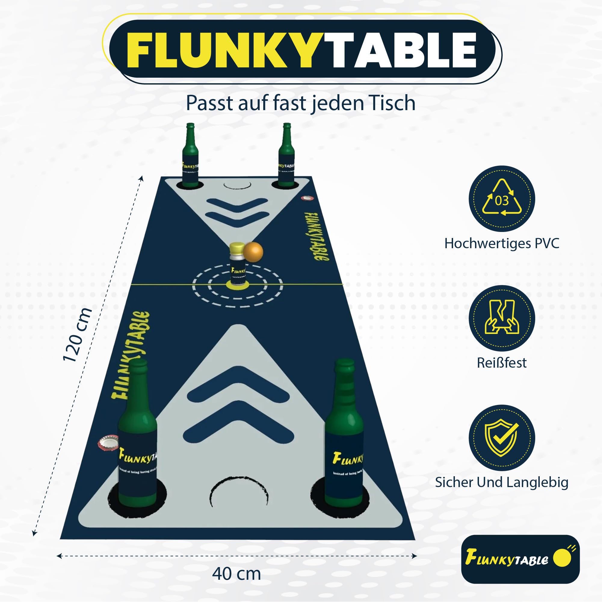 Das ultimative Partyspiel ab 16+/Erwachsene, Indoor Flunkyball, Partyspiel für 2-6 Spieler