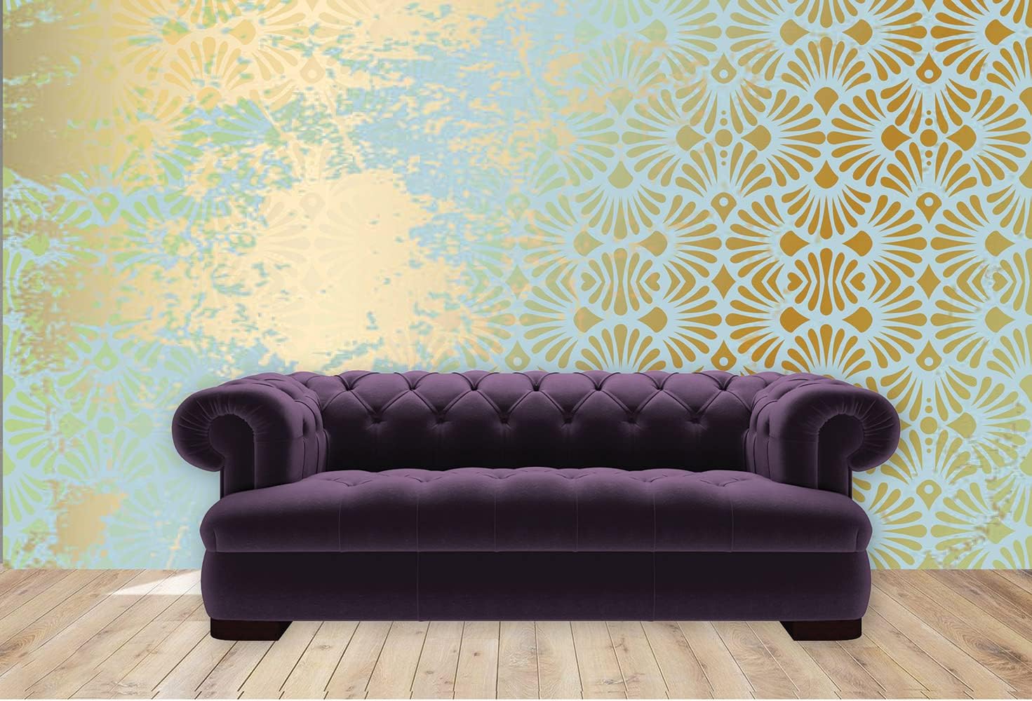 Redesign with Prima Redesign Stencil Cece Modern Deco Sheet Size 18"x25",Design Size 15.4"x21.4"655350654399