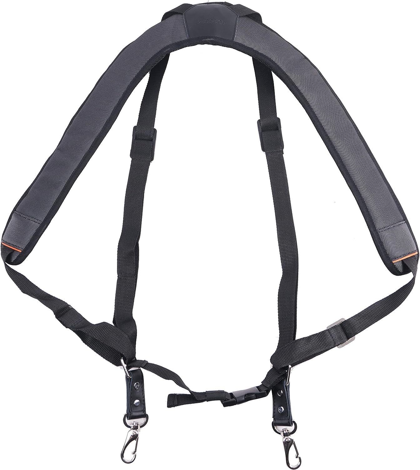 Djembe Shoulder Strap Non-slip Design African Hand Drum Percussion Belt (Black-Size:XL)