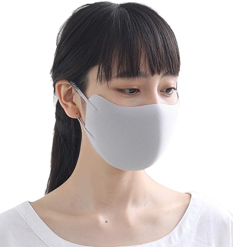 Amazon マスク 冬 冬マスク 立体 厚手 あったか 暖か 4枚入り 洗える 蒸れない 洗えるマスク ファッションマスク 3d立体裁断 花粉対策 フィット Softfitmask レギュラー 4枚入り 大人 Gray Aimoha アイモハ 布マスク
