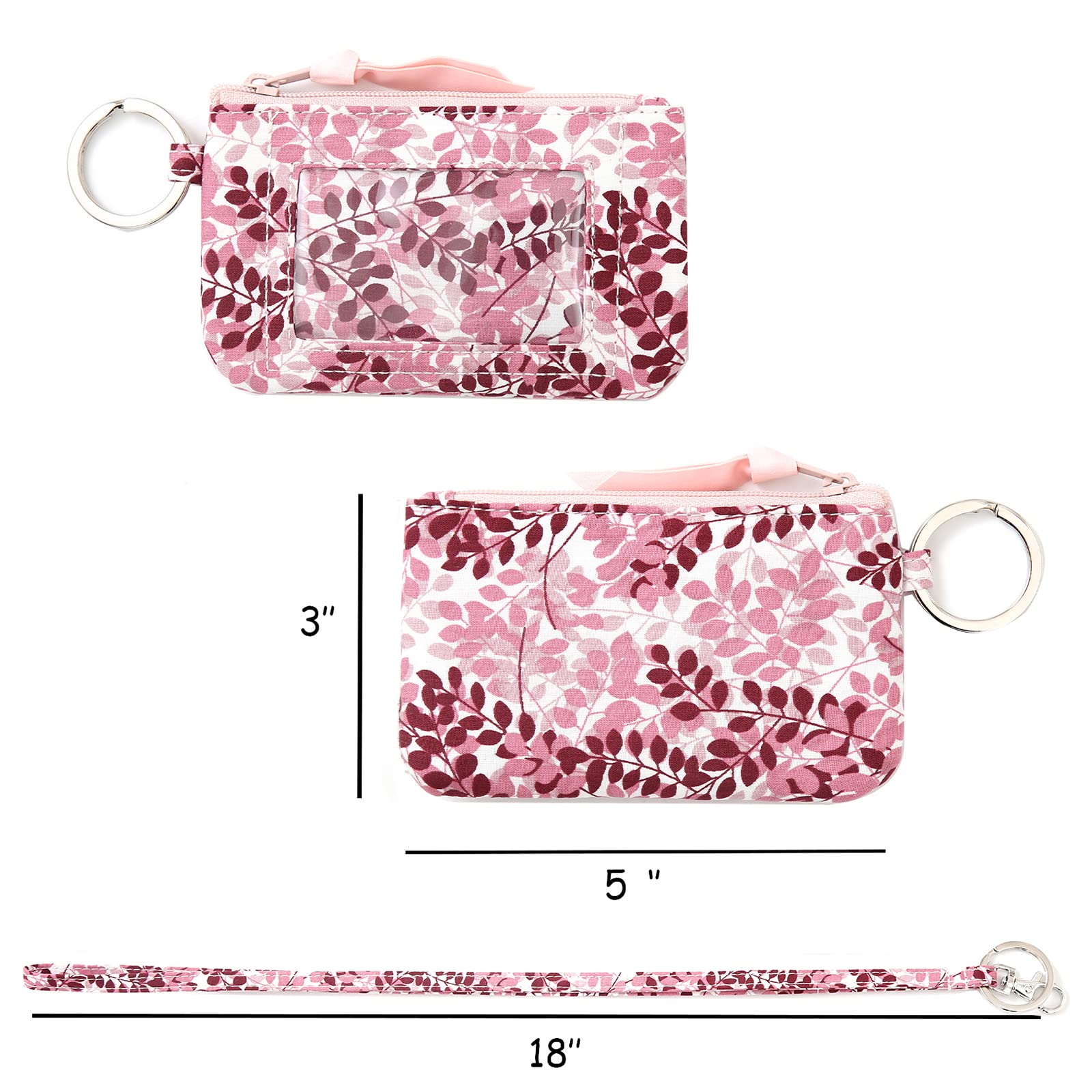 WONDERFUL FLOWER ID Card Holder Breakaway Lanyard, Nylon