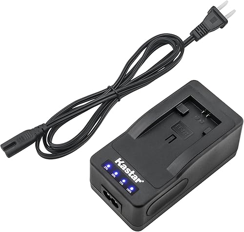 Kastar Cargador LED súper rápido para Canon BP-718 BP718 BP-727 y Canon VIXIA HF R500 HF R600 HF R700 HF R800, LEGRIA HF M52 HF M56 HF M506 HF M38