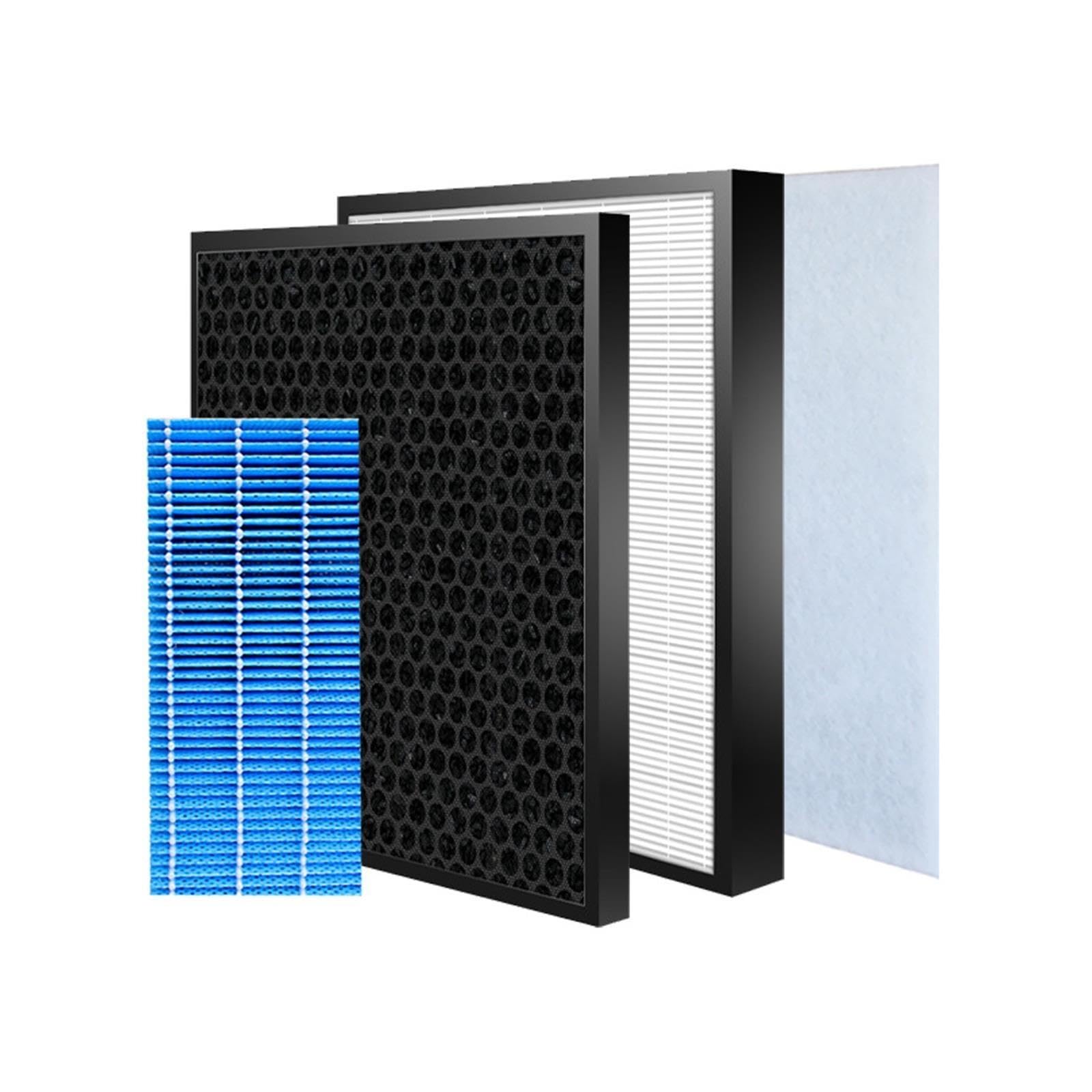 Filtro De Carbón HEPA De Repuesto FZ-F30HFE FZ-F30DFE, For KC-F30J | Compatible con purificador de aire Sharp KC-F30J KC-F30J-W, alta eficiencia, bajo nivel de ruido(1 SET and Humidifier)