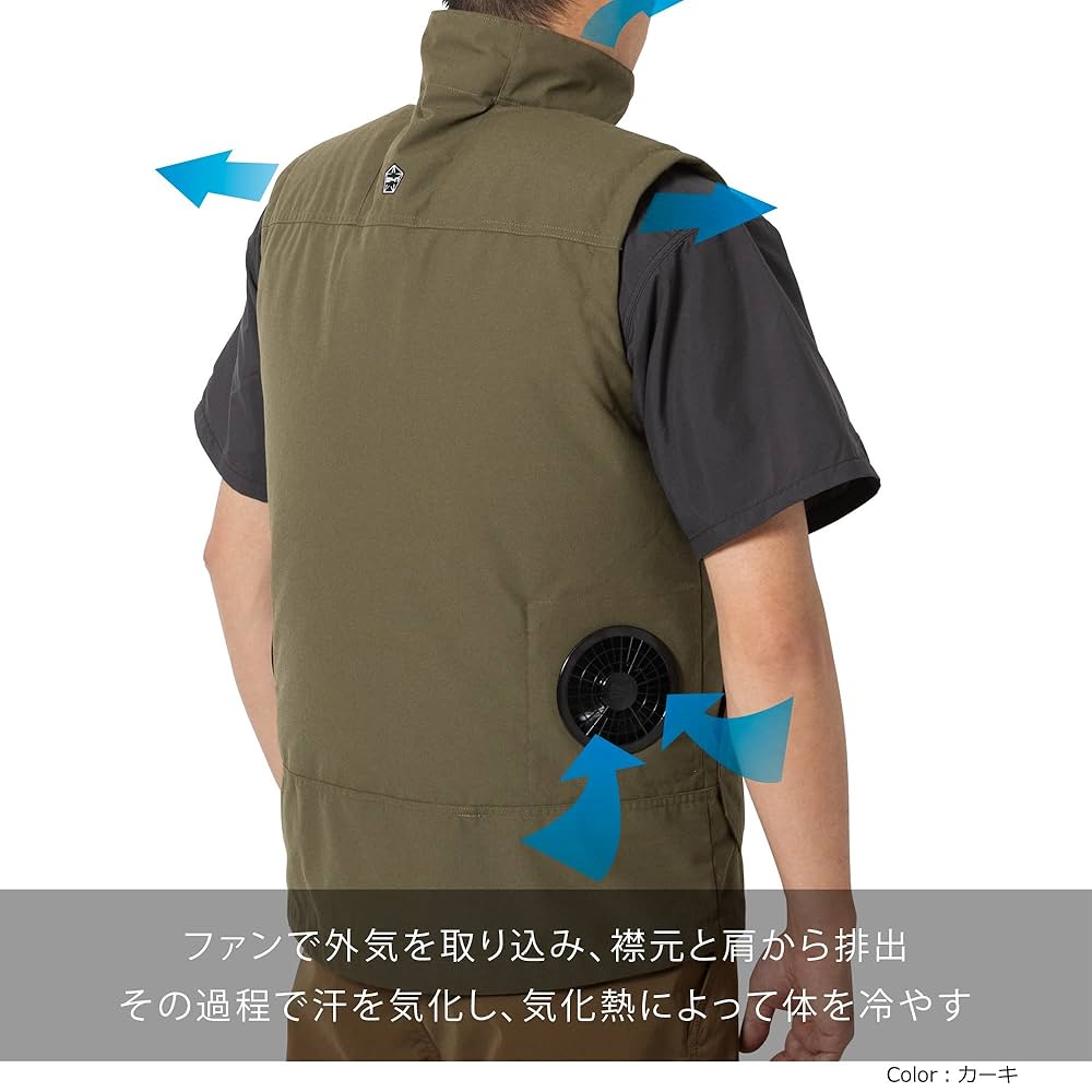 Amazon.co.jp: [トゥーフォーワン] 空調服/ベスト AREA241-AIR