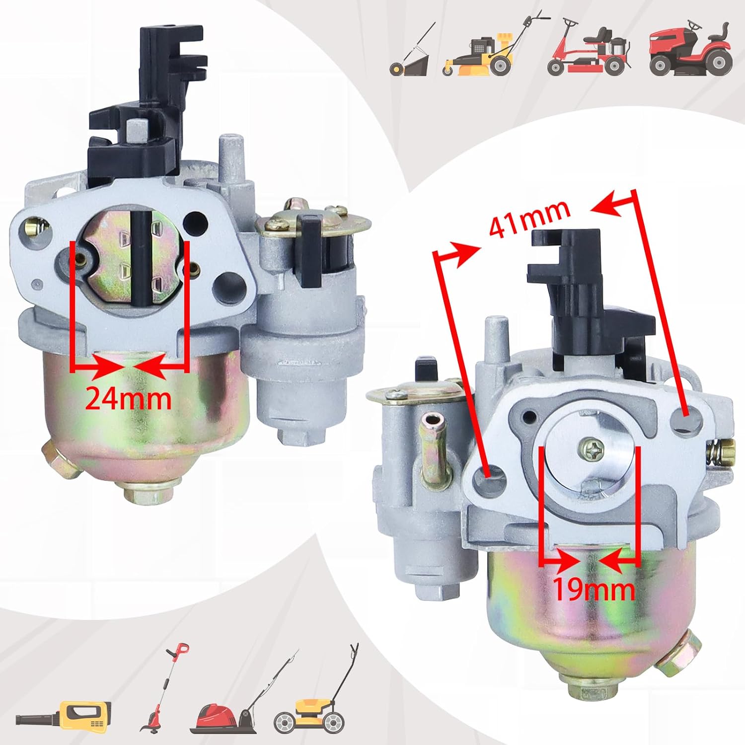DXPW3625 Carburetor Fits for DEWALT DXPW3625 3600PSI 2.5 GPM 6.5HP DXPW3425 3400PSI WPX3200 3200PSI Pressure Washer Carb with Air Filter
