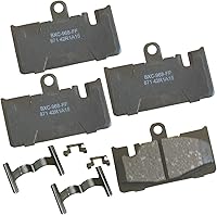 Vista 289 de Pastillas de freno traseras cerámicas Bendix Premium SBC1337 para Cadillac CTS 2014-2008, SRX 2016-2010, Chevrolet Camaro 2015-2010, Saab 9-4X 2011