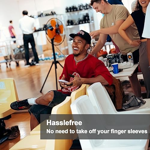 Miniatura 5 de HALLEAST 30 fundas para los dedos para bolos fundas desechables para el pulgar protector transpirable sin costuras ligero antideslizante para mano