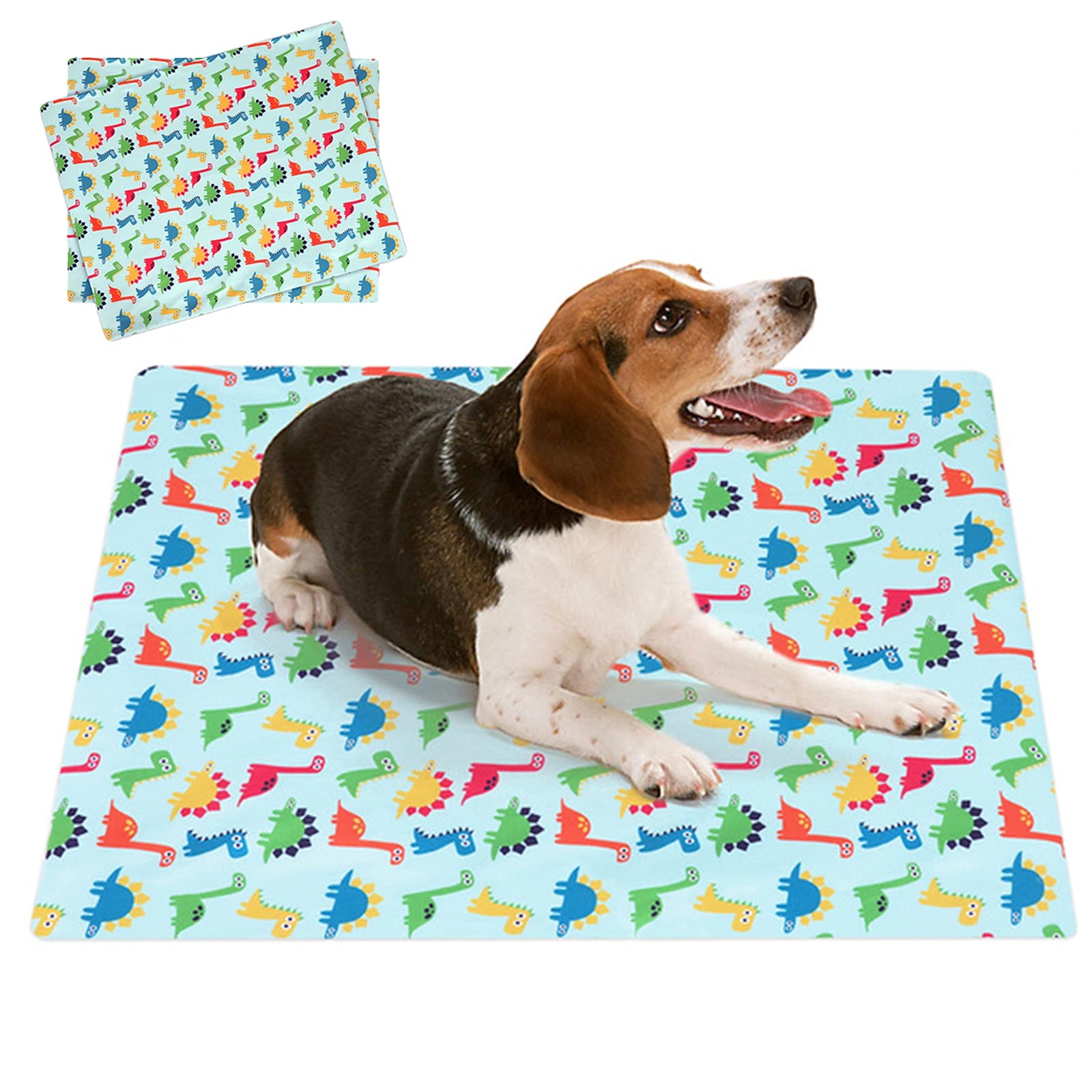 2 Pack Réutilisable Tapis Éducateur Chien,Tapis De Propreté pour Chien Tapis d'apprentissage Chien,Absorbant Alèse Chien Lavable pour Chien Chiot Chat Lapin