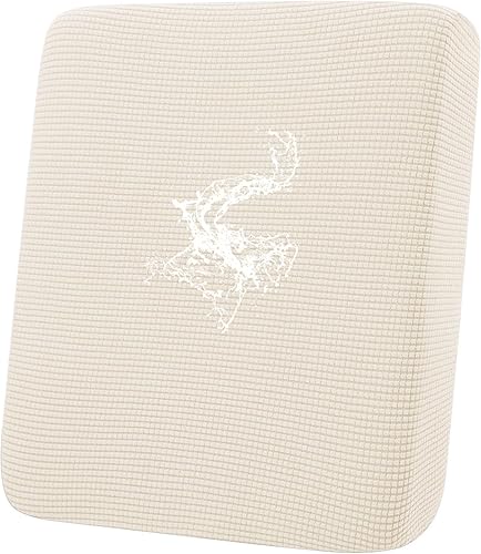 Miniatura 75 de hyha - Fundas de cojín impermeables para sofá modular, fundas de cojín de sofá en forma de L, tela jacquard gruesa, funda de diván con parte Gris