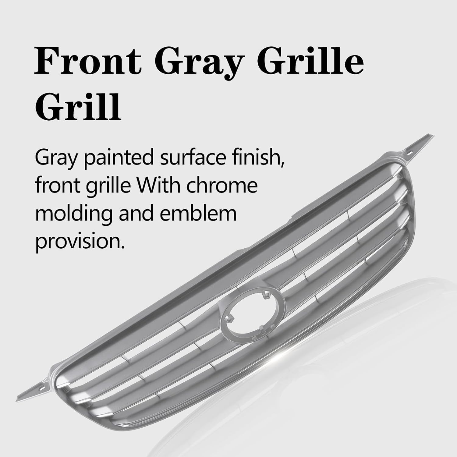 Perfit Liner New Front Gray Grille Grill Compatible With 2003-2004 TOYOTA Corolla TO1200244 5310002020
