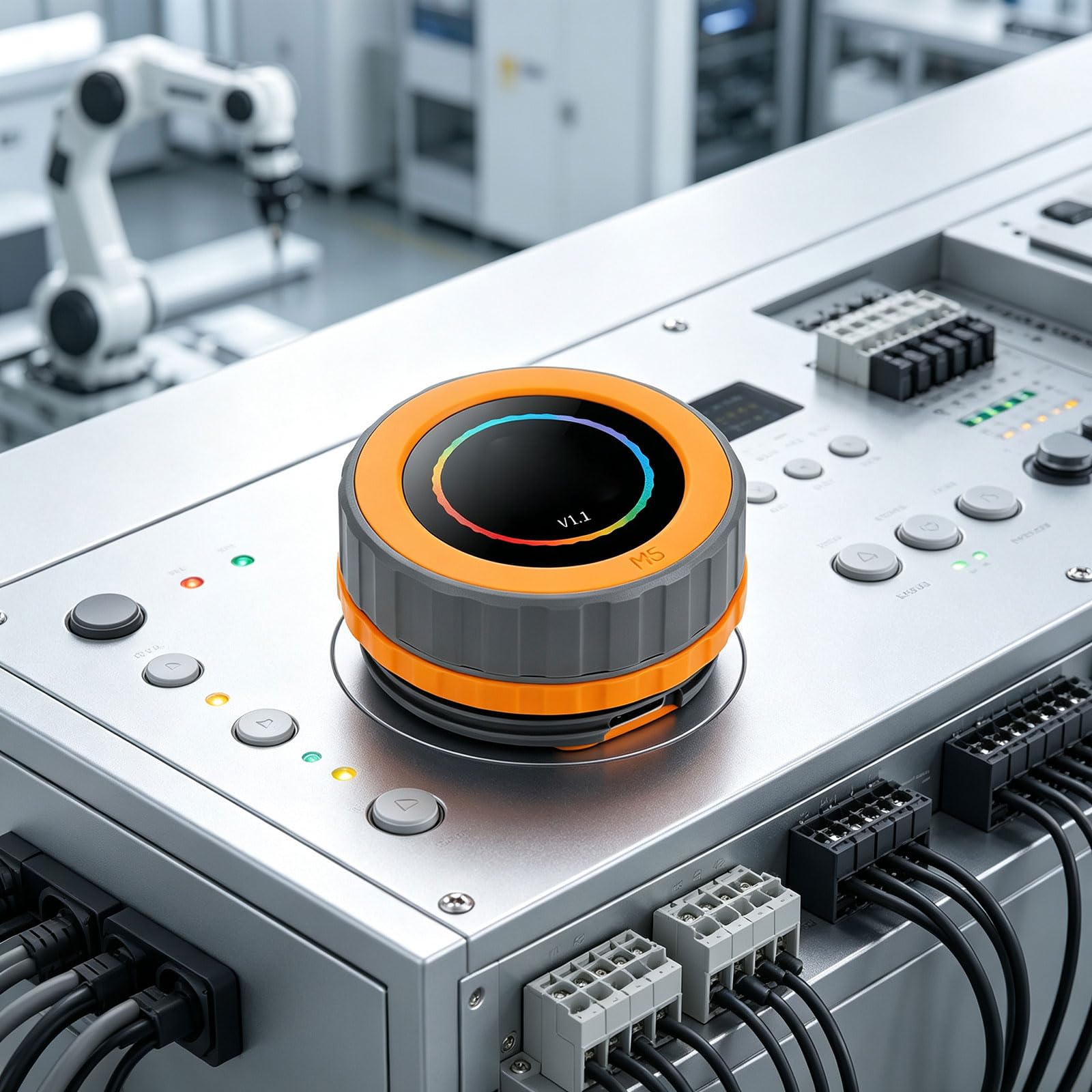 Manopola programmabile con display touch e connessione WiFi