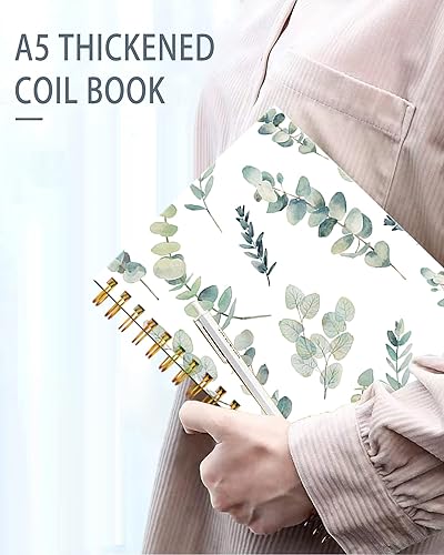 Vista 10 de iampanda Cuaderno de diario en espiral, encuadernación fuerte de doble alambre con papel de primera calidad para niñas y mujeres, lindo cuaderno