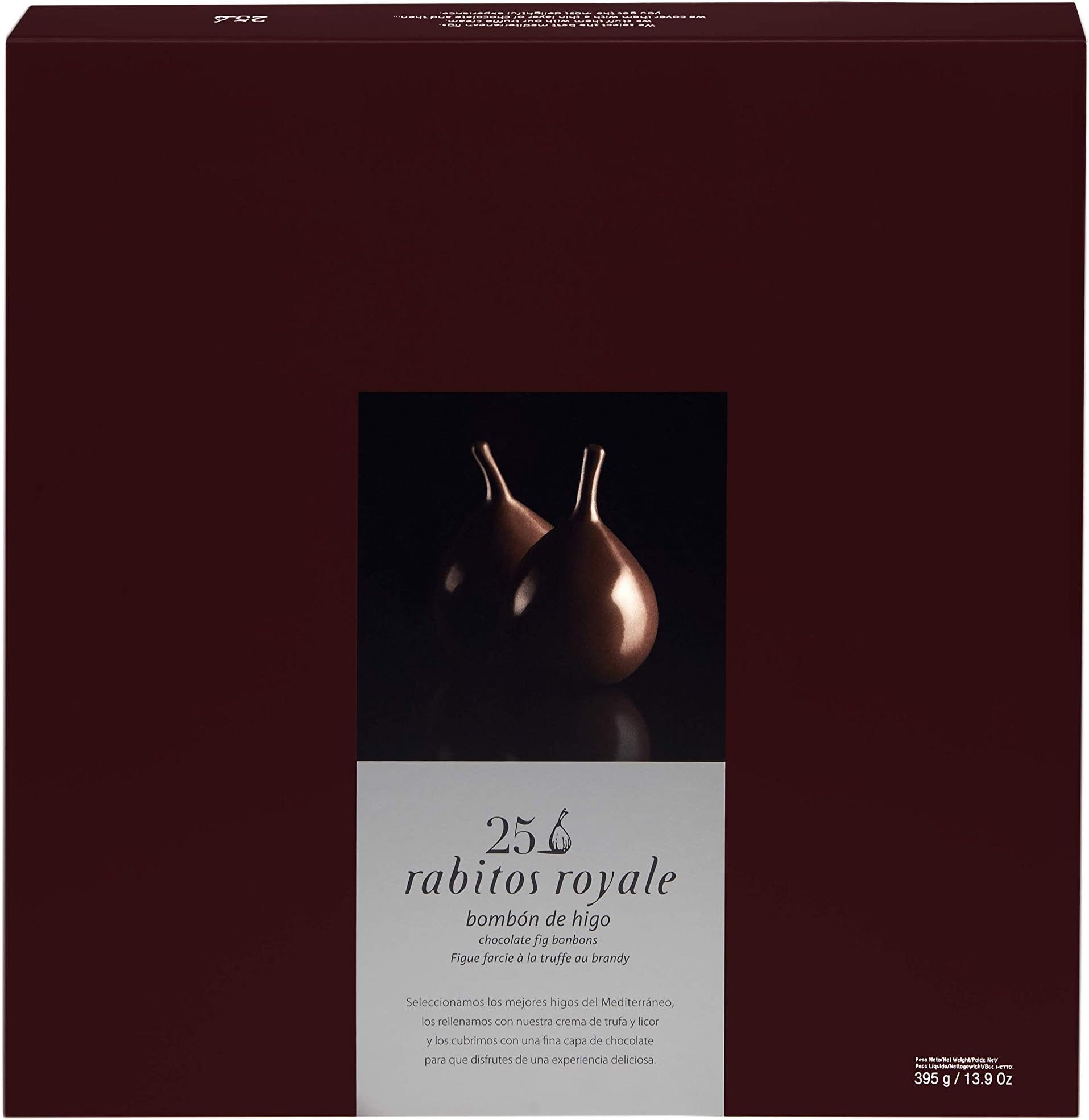 Gourmet Gift Box Rabitos Royale Dark Chocolate fig 25 ud