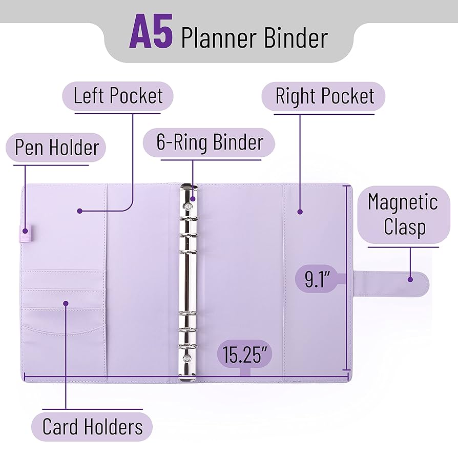 Amazon.com : Mr. Pen- Leather Planner Binders, Composition
