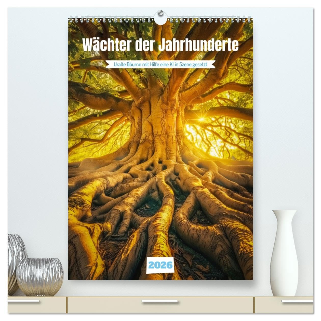 Calendrier mural 2026 Arbres Anciens : impression d'art premium brillante