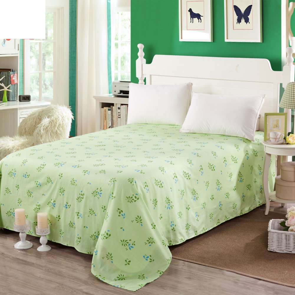 Draps en coton single double pour lit 2 places 240x265cm