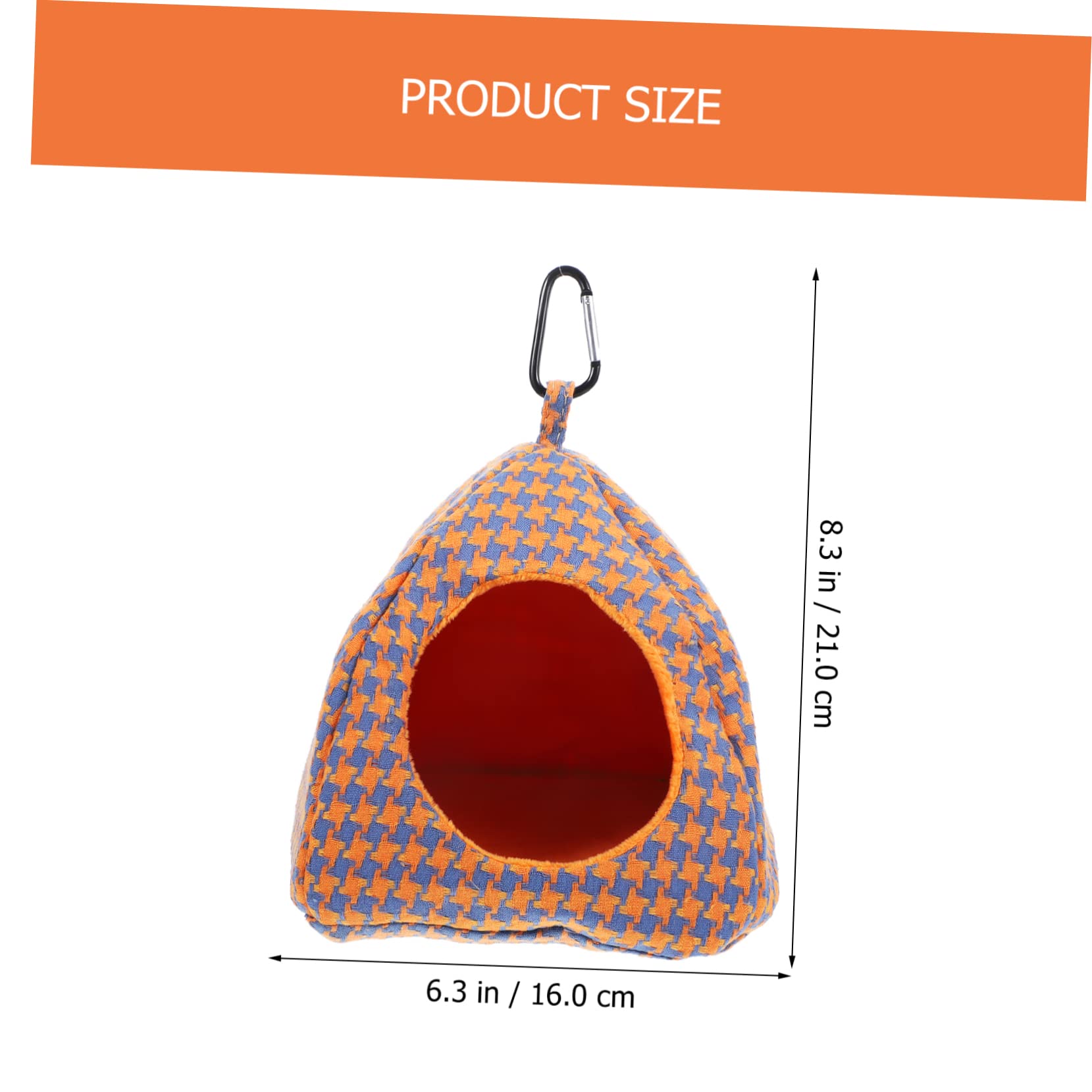 BESPORTBLE 3pièces Hamac Suspendu pour Oiseaux pour Perruches Et Petits Oiseaux Lit De Pratique pour Cage Et Intérieur avec Motif à Carreaux