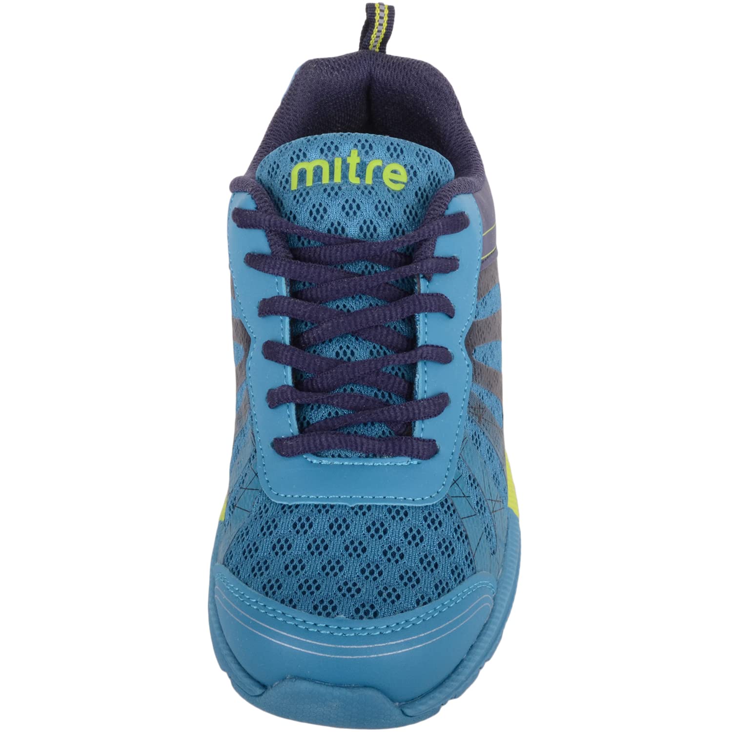 ABSOLUTE FOOTWEAR Childrens Kids Juniors Boys Lace Up Lightweight Multi-Coloured Sports Walking Running Trainers Sneakers - Teal/Lime - US Child 5