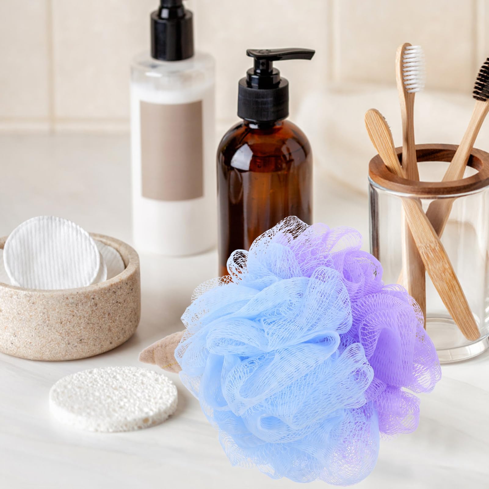 BESPORTBLE Scrubber Bathing Ball Mesh Shower Ball for Convenient Exfoliating Scrubber Quick Drying Lanyard Design Bathing Tool for and Pores