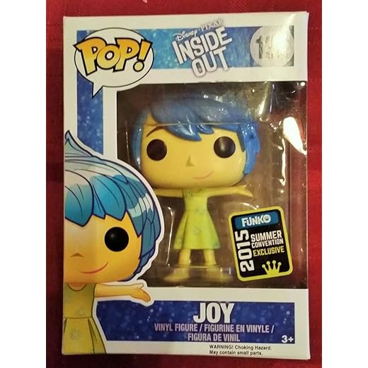 Disney Pixar Inside Out #132 Joy Pop Figurine 2015 Summer Convention Exclusive By Funko