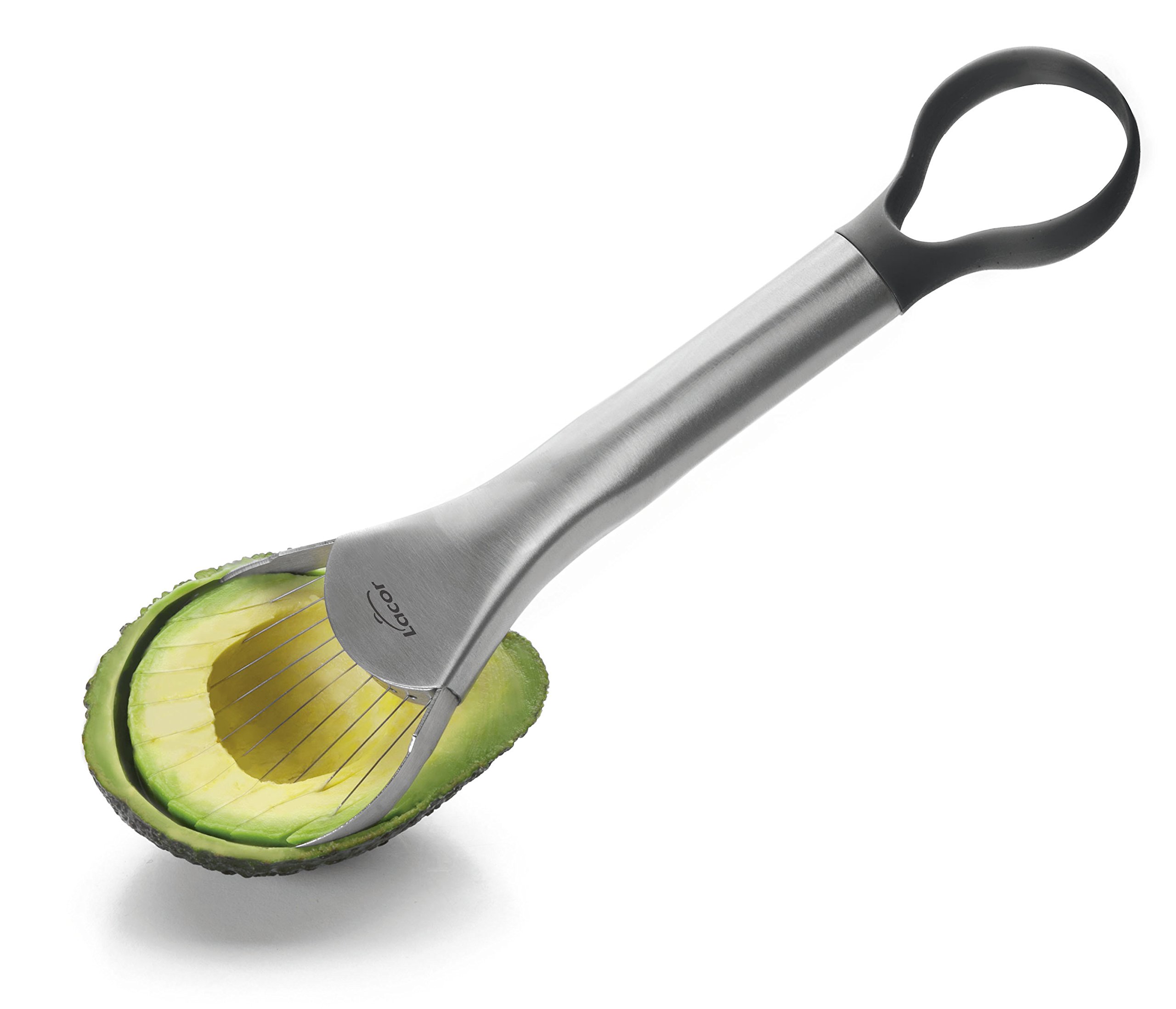 LACOR - 61353 - Laminador De Aguacate 18x6x2 cm INOX. - Gris