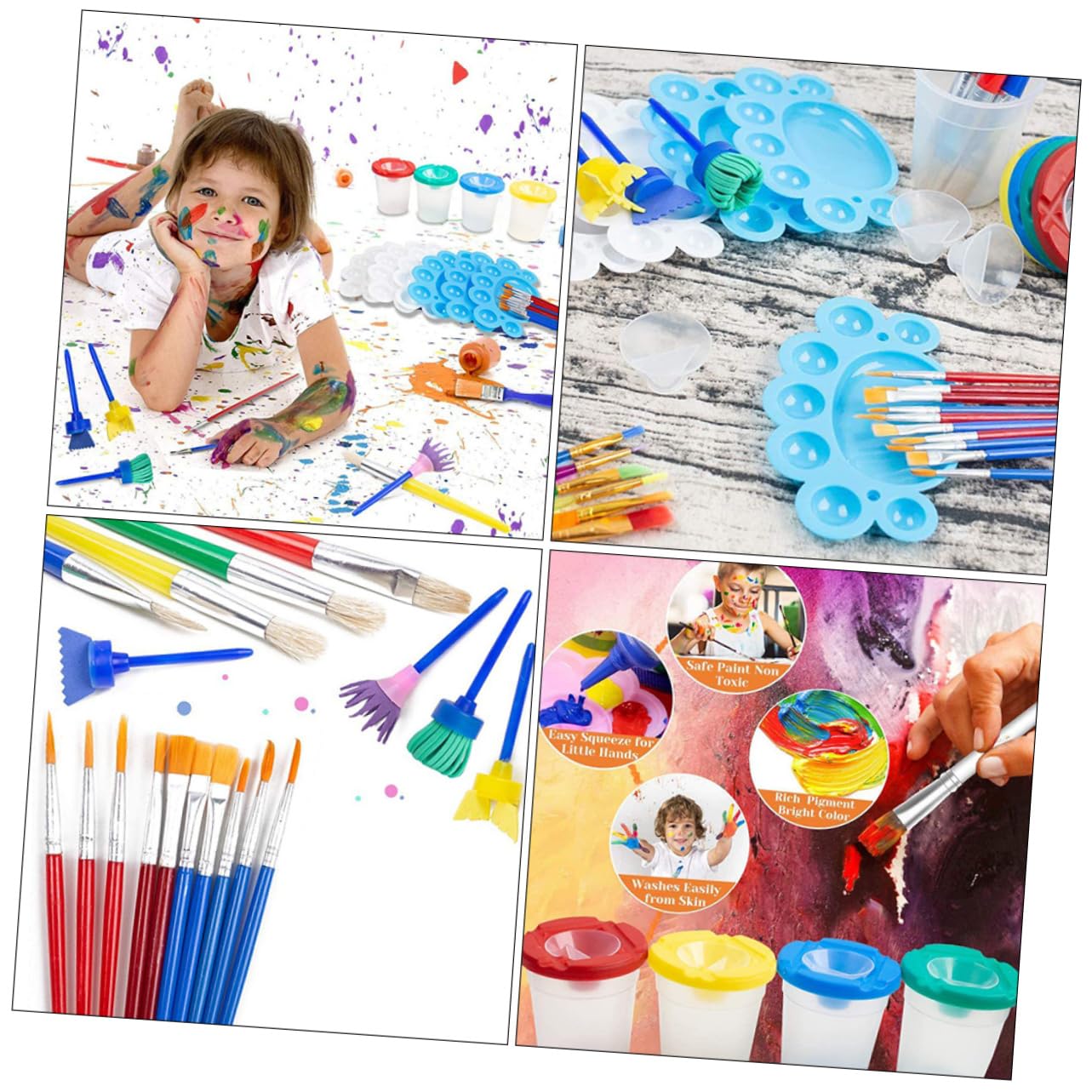 Hohopeti Kit De Pinceaux pour Garçon Et Filles 15 Pièces Couleur Variée Éponge Peinture Aquarelle Multicolore Garçon Et Filles Dès 3 Ans Activités Artistiques Manuelles Loisirs Créatifs Éducatifs Hohopeti Kit De Pinceaux pour Garçon Et Filles 15 Pièces Couleur Variée Éponge Peinture Aquarelle Multicolore Garçon Et Filles Dès 3 Ans Activités Artistiques Manuelles Loisirs Créatifs Éducatifs