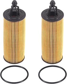 68191349AC Oil Filter for Jeep Grand Cherokee 3.6 Wrangler JK Chrysler 300,Durango Grand Caravan Journey Ram 1500 2500 3500 3.6L 2012 2013 2014 2015 2016 2017 2018-2021 68191349AA, 68191349AB 2Set.