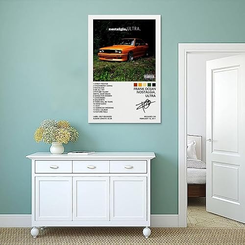 Miniatura 4 de SUANEA Frank Ocean - Póster de Nostalgia, cubierta de álbum ultra para habitación, lienzo estético, arte de pared, decoración de dormitorio, 12 x 18