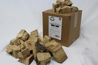 All Natural Oak Wood Chunks - 420 Cu. in. Oak Wood Chunks for BBQ Grilling and Barbecue Smoking, brown, BSG_OK420CUIN