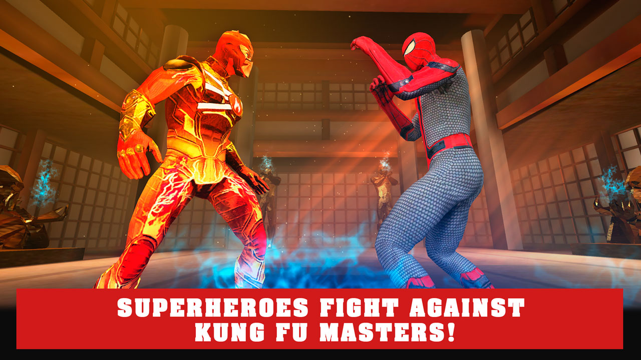 Superheroes vs Kung Fu Fighters Real Battle Arena Superpowers vs