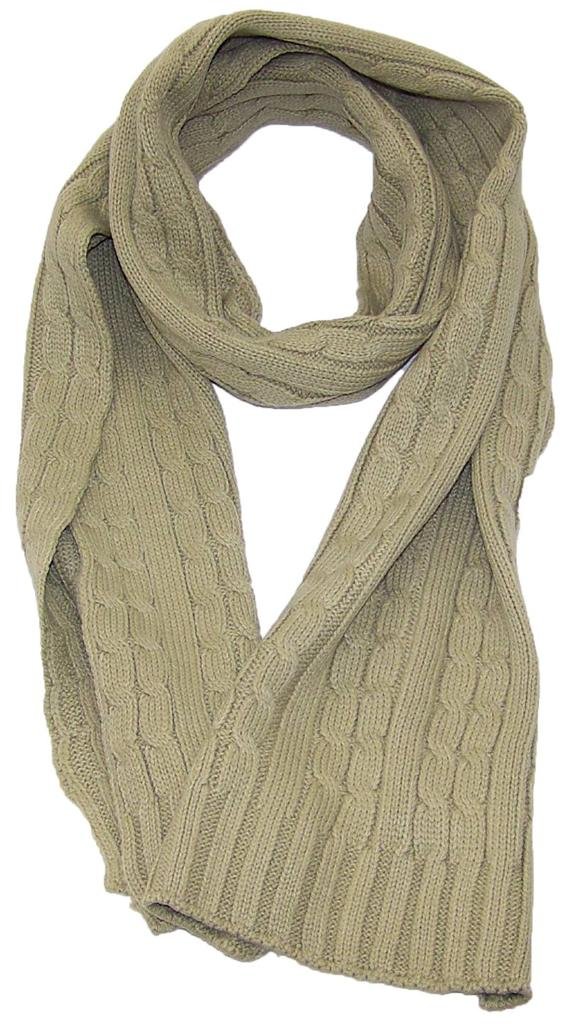 Angela & William Adult Tight Cable Knit Scarf 64