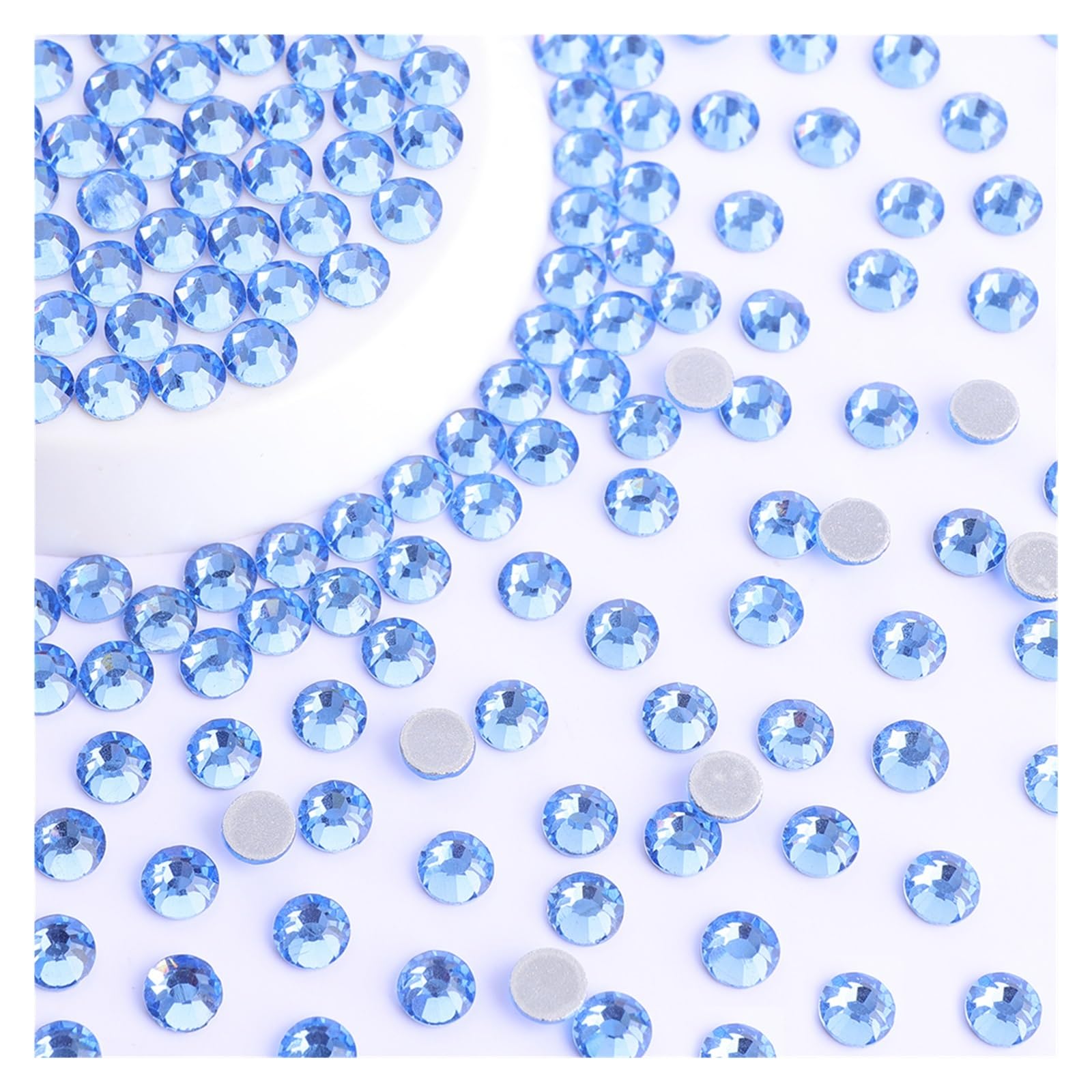 Glass Nail Art Rhinestones Glitter Round Flatback Crystal SS6 SS20 Manicure