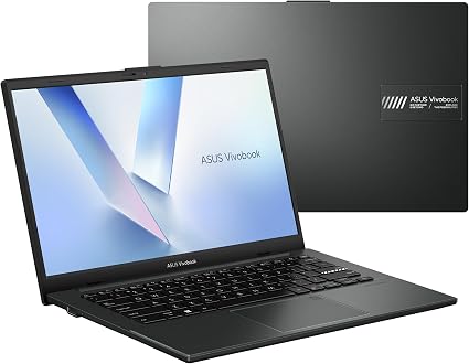 ASUS Vivobook Go 14, ordinateur portable fin et léger, écran Full HD, Processeur Intel® N150, 8 Go, 128 Go, Windows 11 Home, Capteur d'empreinte digitale, Noir mélangé, L1404TA-WB02-CB