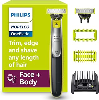 Philips Norelco OneBlade 360 Face + Body QP2834/70 - Waterproof 5-in-1 Beard Trimmer Shaver Groomer for Men