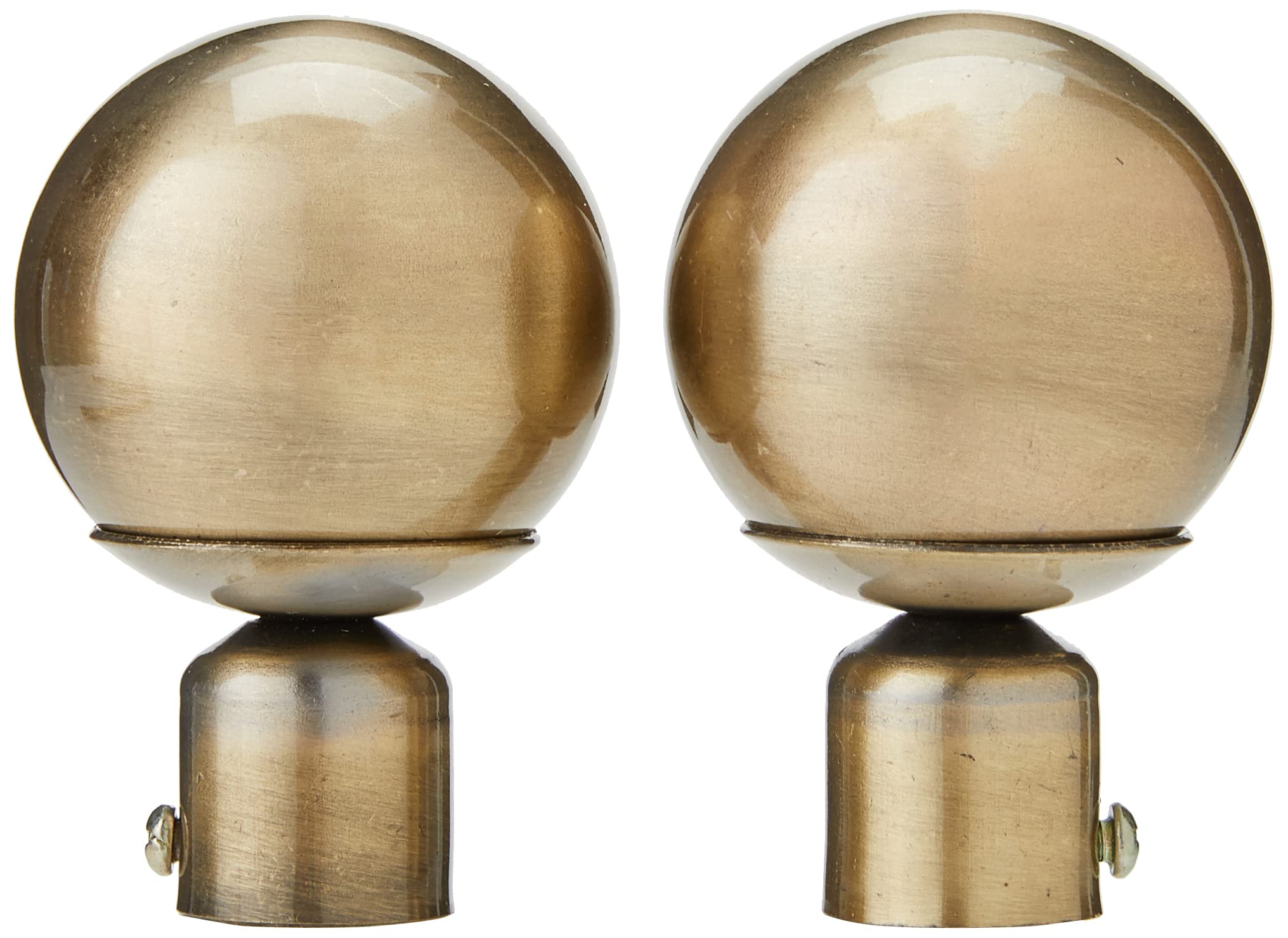 Lot De 2 Crochets De Rideaux Métal Creux En U - Embrasse Antique Bronze Avec Vis De Fixation