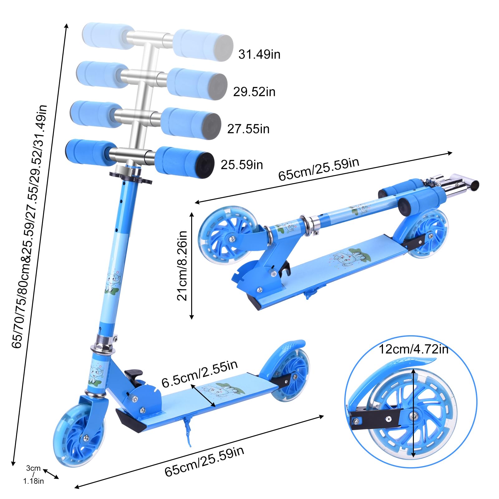 Decathlon Monopattino Bimba Hikole Monopattino Da Bambini Con Le - Main Image