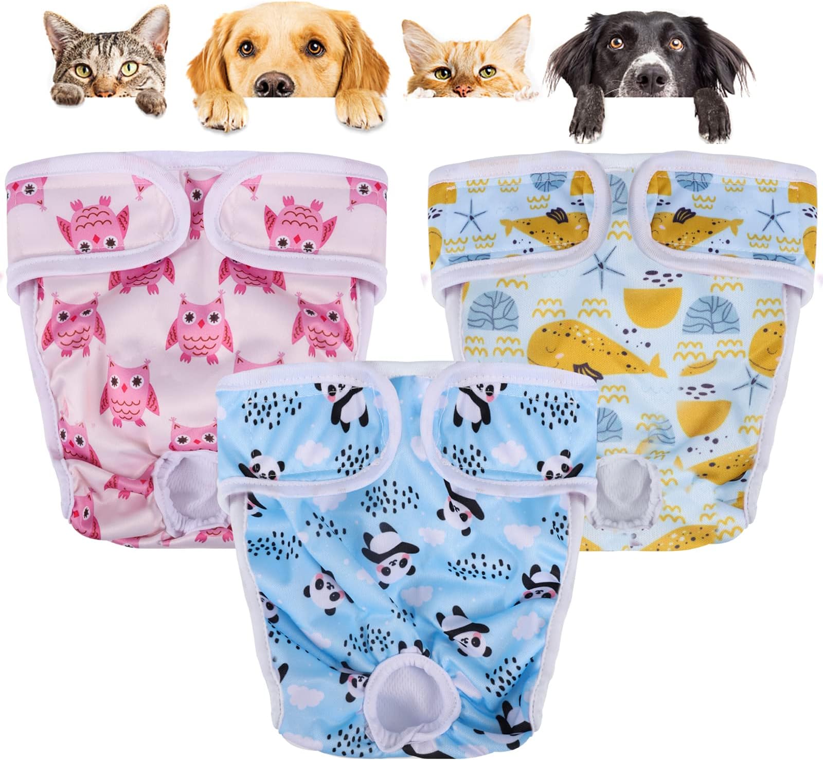 Pannolini Lavabili Per Cane Femmina - 3 Pezzi Regolabili, Per Calore E Incontinenza - Foto 5