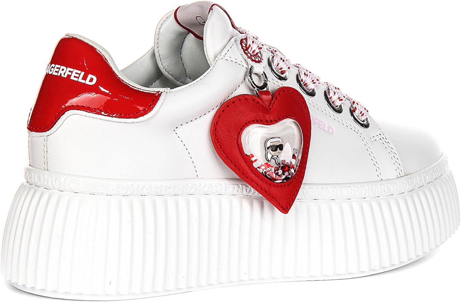 Karl Lagerfeld Creeper Lo Women's Valentine Pendatnt Detail Love Trainers