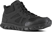 Vista 1 de Reebok Mens Sublite Cushion Mid Eléctrica Soft Toe TrabajoDeber - Negro
