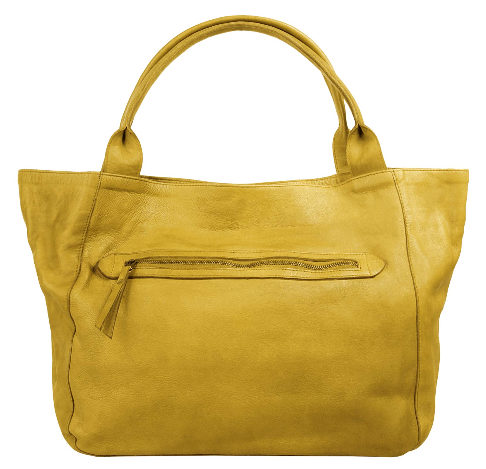 X-ZONE Shopper Echt Leder Damen | Vintage Handtasche, Ledertasche mit Smartphonefach, Umhängetasche