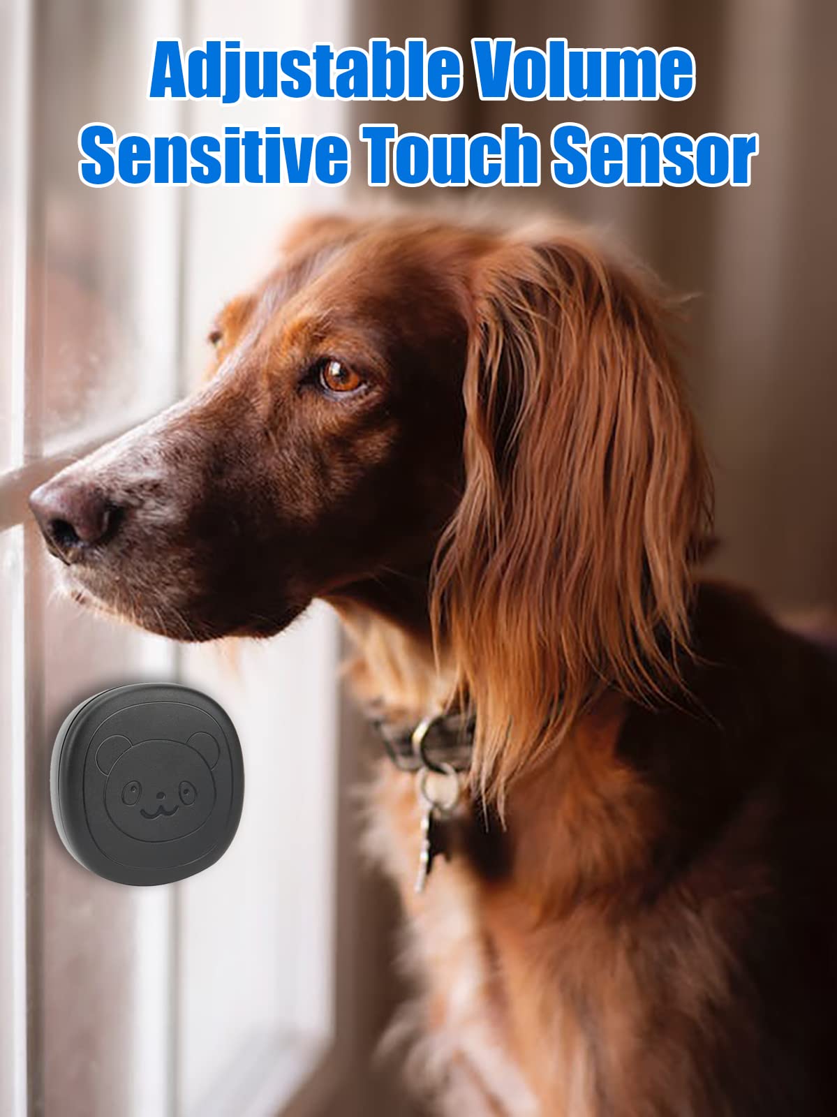 Hasaller Hunde Türglocken Kabellos - Berührungsempfindliche Hundeklingel Mit 55 Tönen