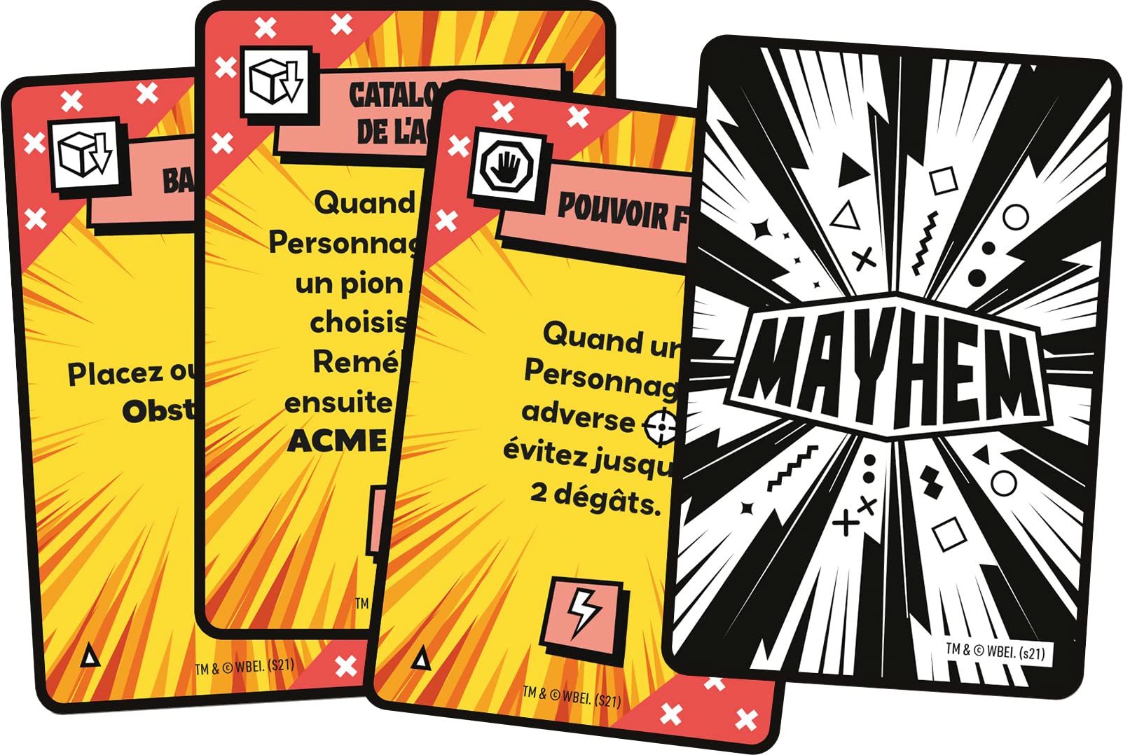 Asmodee Cmon | Looney Tunes Mayhem | Gesellschaftsspiel | Konfrontationsspiel | ab 10 Jahren | 2-4 Spieler | 30 Minuten