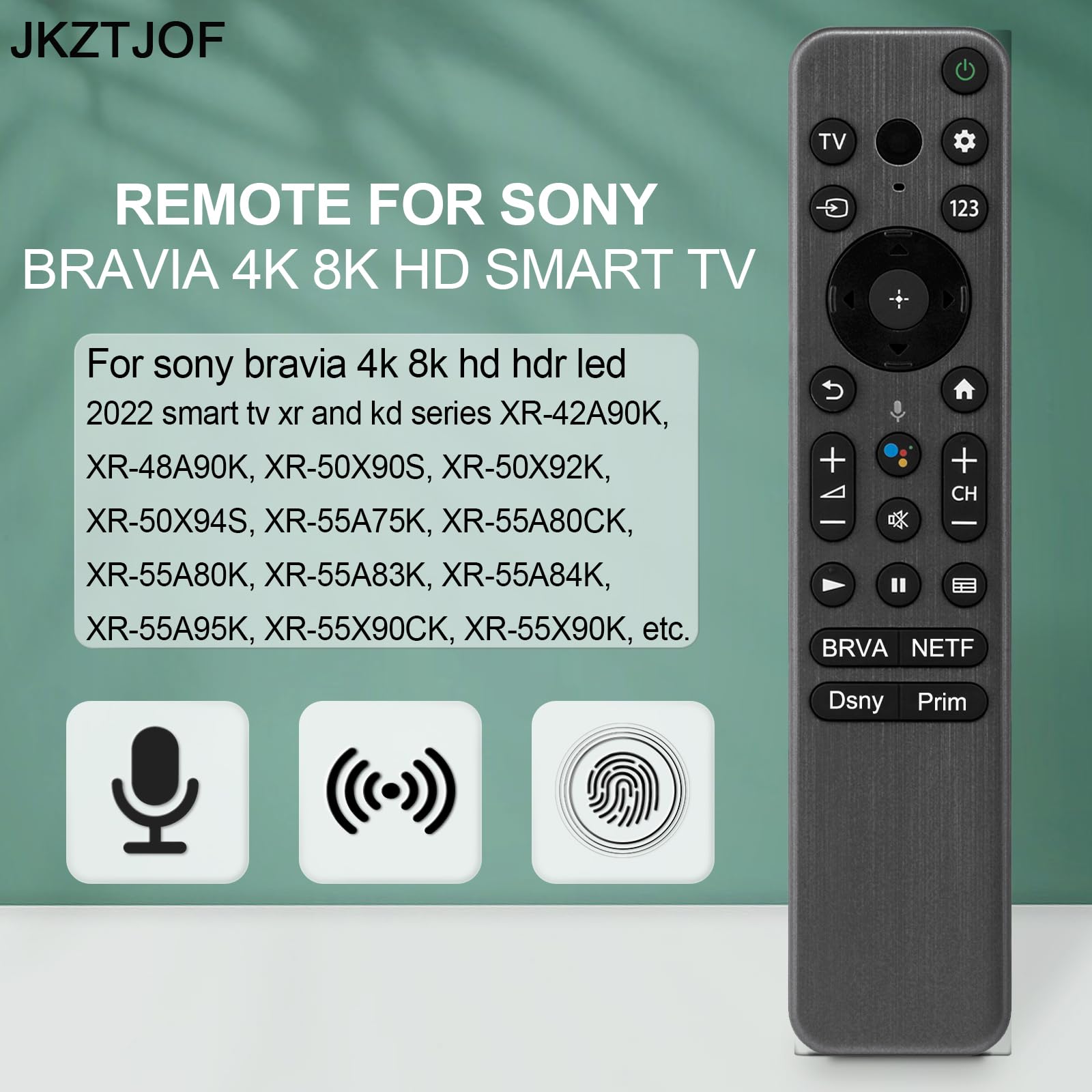 Amazon | JKZTJOF RMF-TX900U スマートボイスリモコン Sony Bravia 4