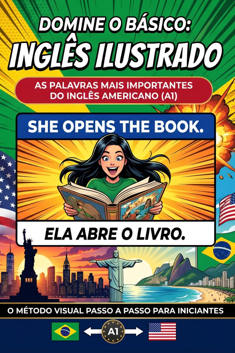 Domine o Básico: Inglês Ilustrado - Vocabulário Essencial com Imagens - Aprenda Inglês do Zero para Iniciantes (Nível A1).: O Método Visual passo a ... As Palavras Mais Importantes do Inglês.
